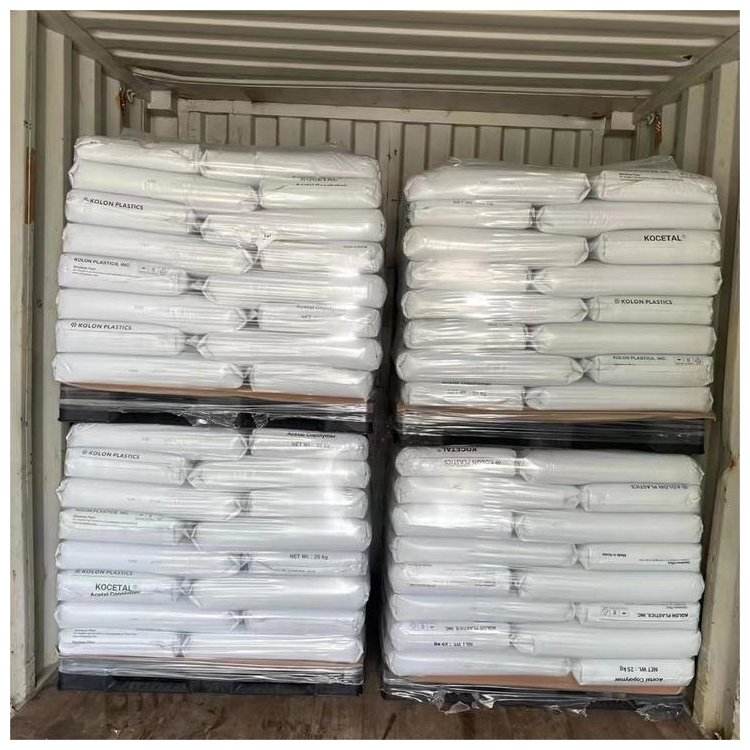 Polyoxymethylene Black Plastic Particles Korea Kolon POM GF705 Flame Retardant Grade for Gear