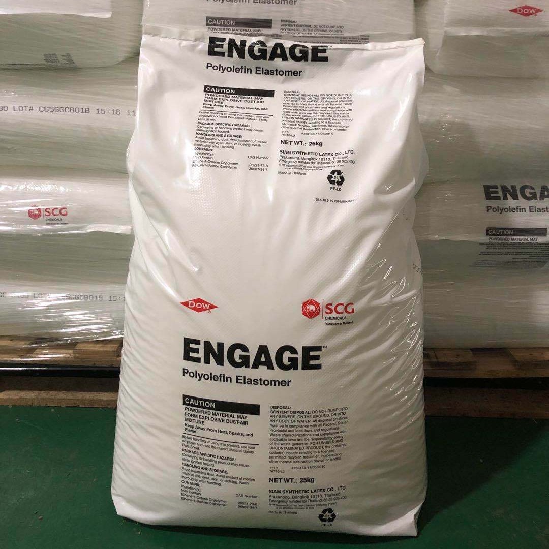 Polyolefin Elastomer Dow 8100 POE Transparent Plastic Granules For Wire & Cable