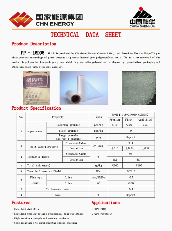 l5d98 technical sheet